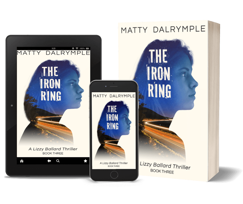 The Iron Ring shown in ebook, print, and audiobook formats