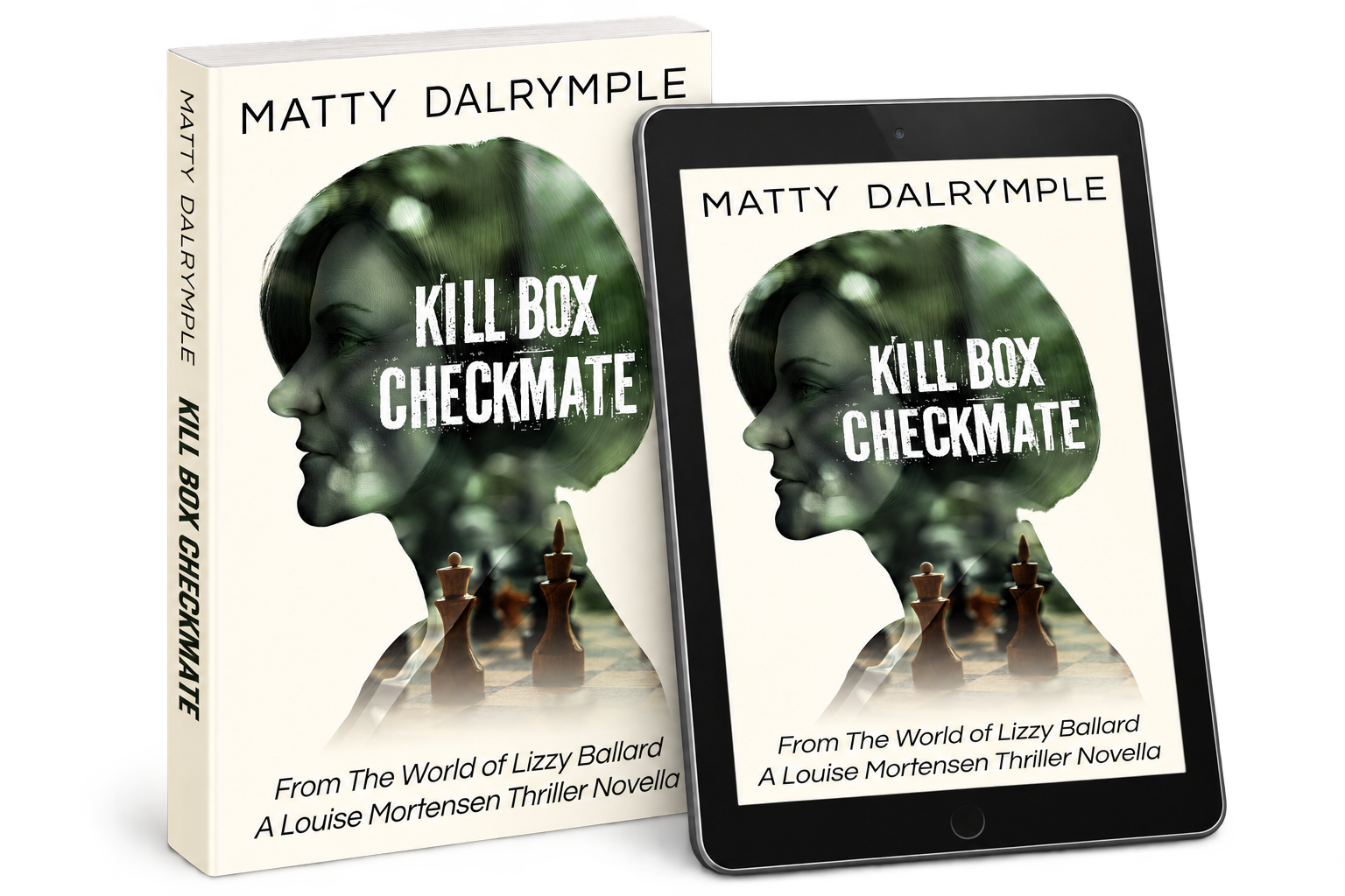 Kill Box Checkmate shown in ebook and print formats